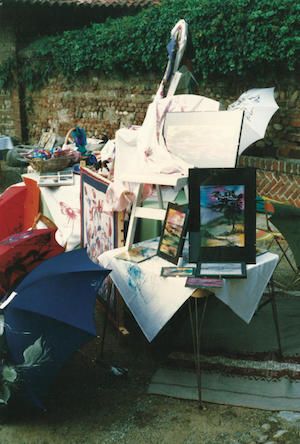 Esposizione opere alla Festa della Patata di Oreno - Quadri dipinti